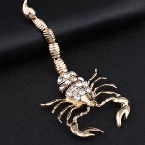 Scorpion‎ Hanging Earrings Gold Color And Flashy Ear Drop Jewelry *Brand New*